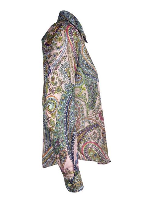 camicia donna fantasia cachemire rosa Camicetta Snob | 676-41485821